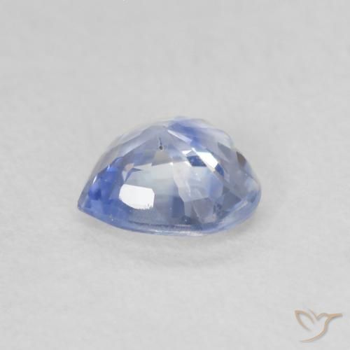 Saphir Bleu violacé naturelle Cœur, 0.50 ct, VS