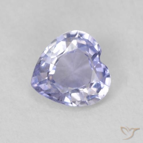 Saphir Bleu clair naturelle Cœur, 0.49 ct, VS