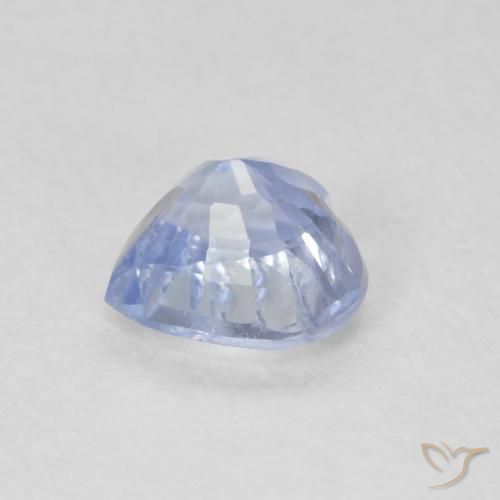 Saphir Bleu pastel naturelle Cœur, 0.61 ct, VS