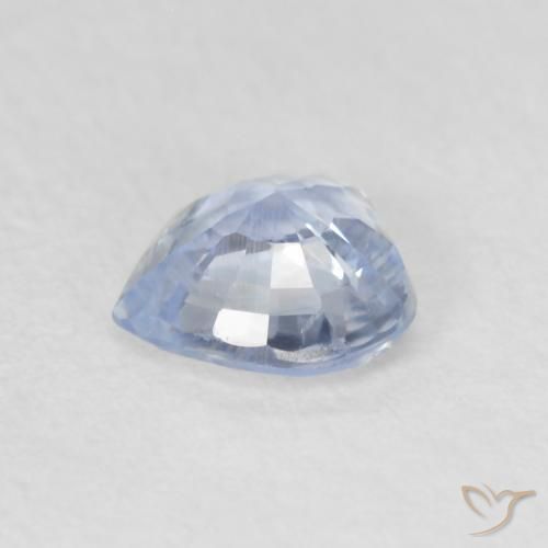Saphir Bleu très clair naturelle Cœur, 0.55 ct, VS