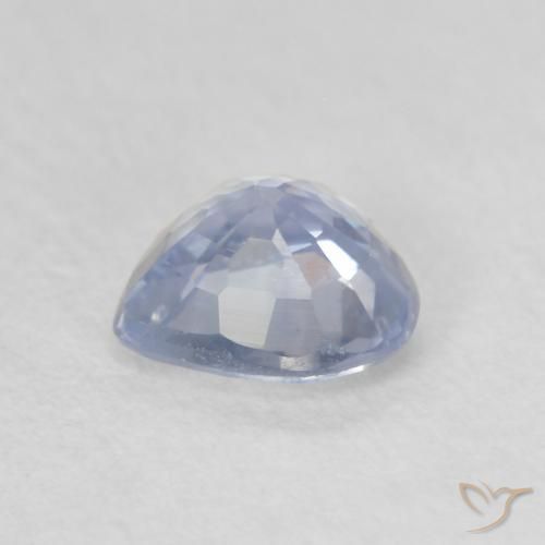 Saphir Blanc bleuâtre naturelle Cœur, 0.63 ct, VS
