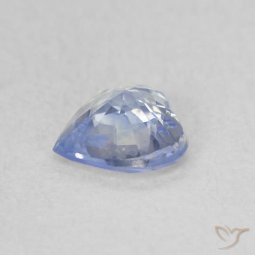 Saphir Bleu pastel naturelle Cœur, 0.44 ct, VS