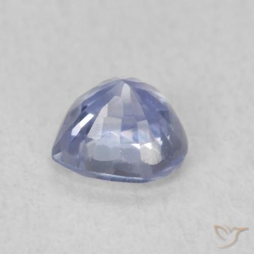 Saphir Bleu clair naturelle Cœur, 0.46 ct, VVS-VS