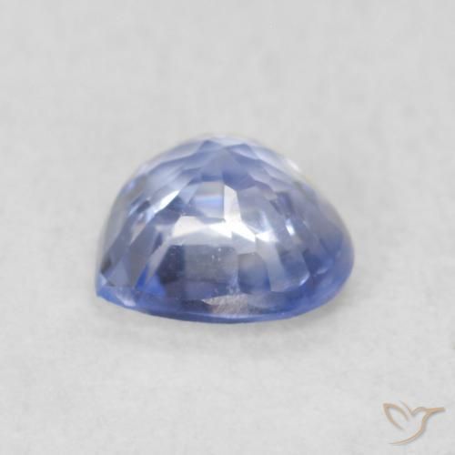 Saphir Bleu pastel naturelle Cœur, 0.46 ct, VVS-VS