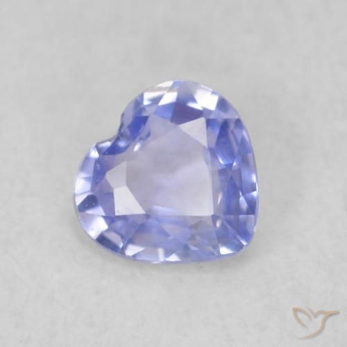 Saphir Bleu clair naturelle Cœur, 0.33 ct, VVS-VS