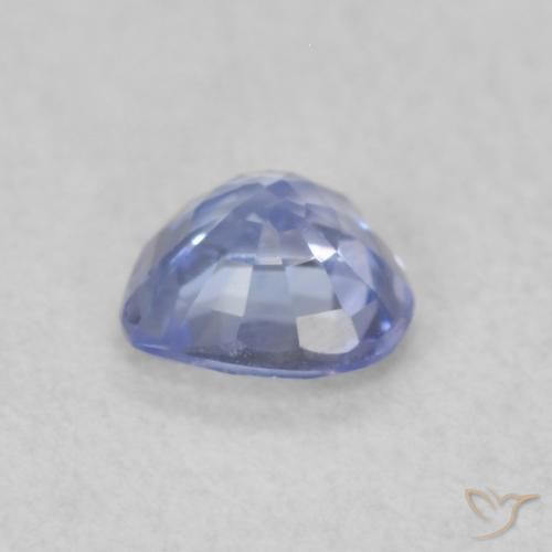 Saphir Bleu pastel naturelle Cœur, 0.37 ct, VVS-VS
