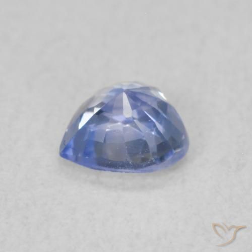 Saphir Bleu pastel naturelle Cœur, 0.33 ct, VVS-VS