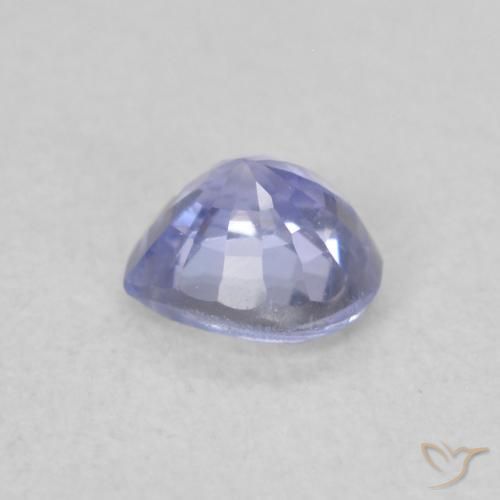 Saphir Bleu clair naturelle Cœur, 0.35 ct, VVS-VS