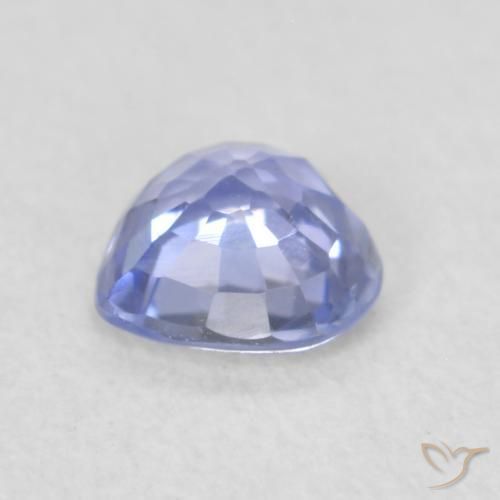 Saphir Bleu pastel naturelle Cœur, 0.46 ct, VVS-VS