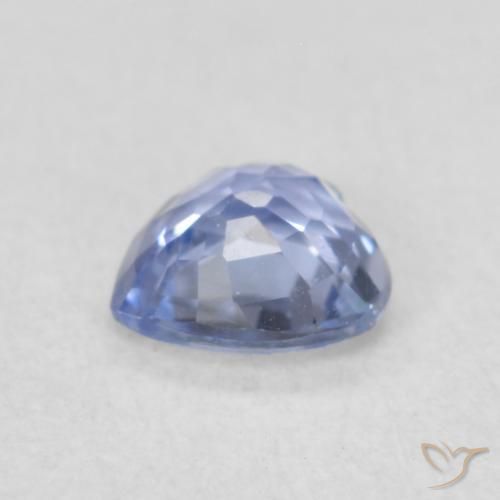 Saphir Bleu violet clair naturelle Cœur, 0.43 ct, VVS-VS