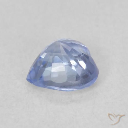 Saphir Bleu pastel naturelle Cœur, 0.43 ct, VVS-VS