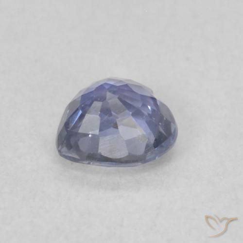 Saphir Bleu pastel naturelle Cœur, 0.33 ct, VVS-VS
