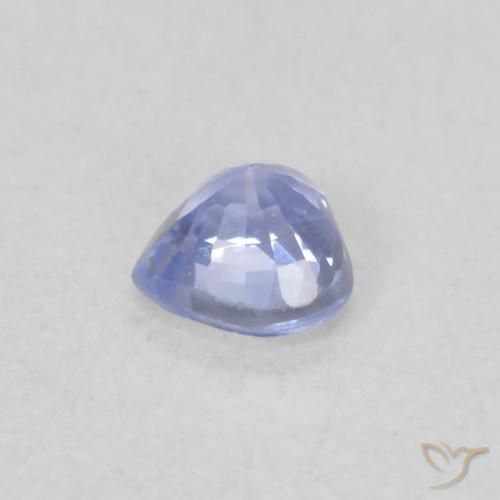 Saphir Bleu pastel naturelle Cœur, 0.25 ct, VVS-VS