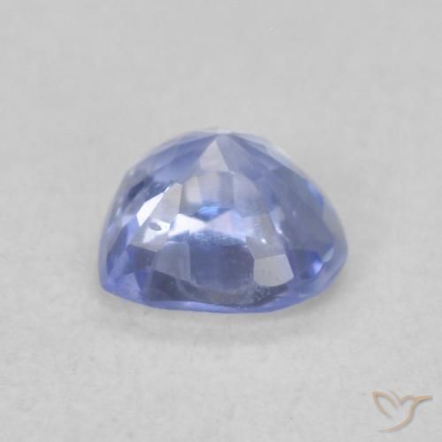 Saphir Bleu pastel naturelle Cœur, 0.49 ct, VVS-VS