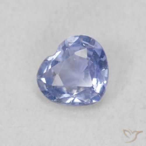 Saphir Bleu clair naturelle Cœur, 0.28 ct, VS