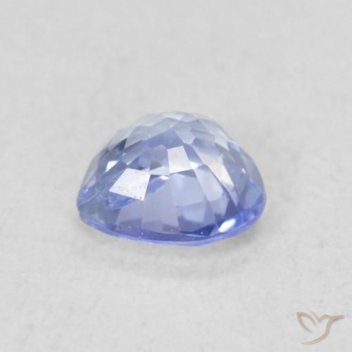 Saphir Bleu pastel naturelle Cœur, 0.41 ct, VS