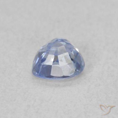 Saphir Bleu pastel naturelle Cœur, 0.30 ct, VS