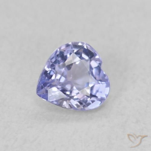 0.29ct Naturel Bleu clair Saphir, Cœur, VS