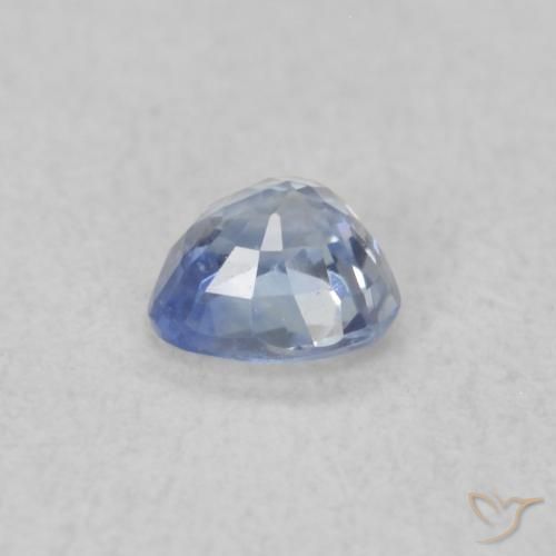 Saphir Bleu pastel naturelle Cœur, 0.25 ct, VS