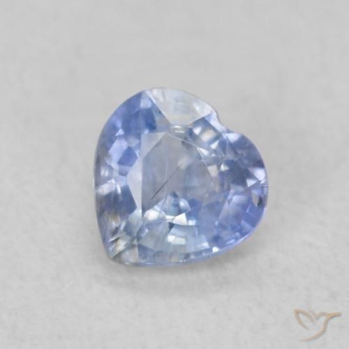 0.37ct Naturel Bleu bébé Saphir, Cœur, VS