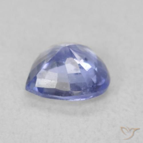 Saphir Bleu pastel naturelle Cœur, 0.46 ct, VS