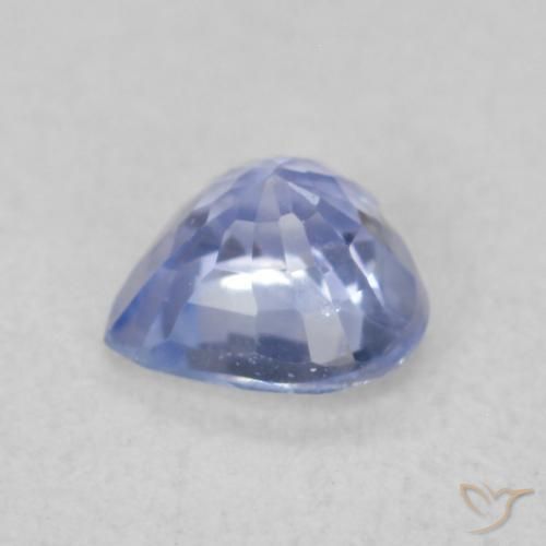Saphir Bleu pastel naturelle Cœur, 0.48 ct, VS