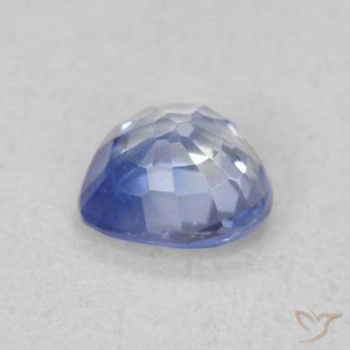 Saphir Bleu marine moyen naturelle Cœur, 0.43 ct, VS