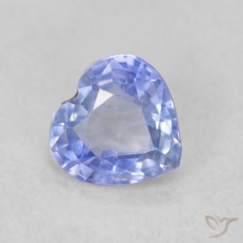 Saphir Bleu bébé naturelle Cœur, 0.39 ct, VS