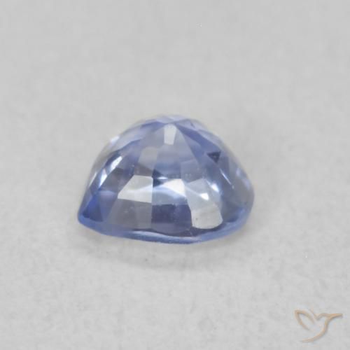 Saphir Bleu pastel naturelle Cœur, 0.34 ct, VS