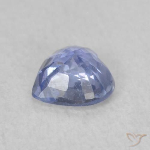 Saphir Bleu pastel naturelle Cœur, 0.40 ct, VS