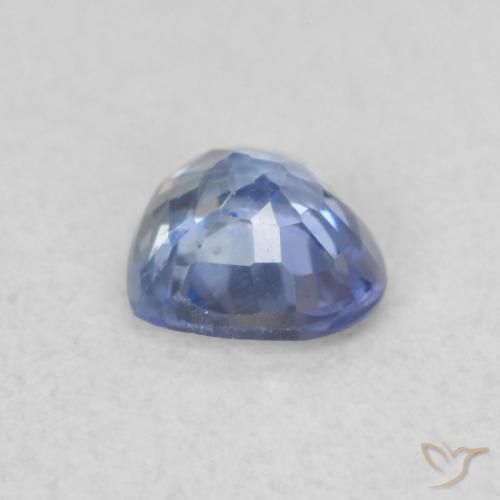 Saphir Bleu clair naturelle Cœur, 0.37 ct, VS