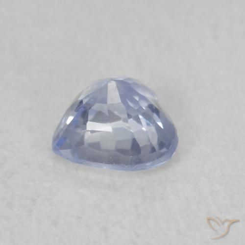 Saphir Bleu pastel naturelle Cœur, 0.39 ct, VS