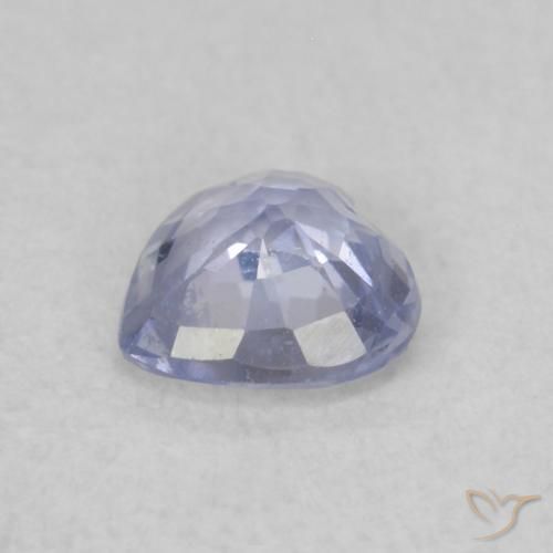 Saphir Bleu clair naturelle Cœur, 0.37 ct, VS