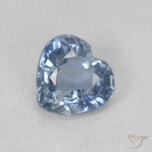 0.41ct Naturel Bleu Saphir, Cœur, VS