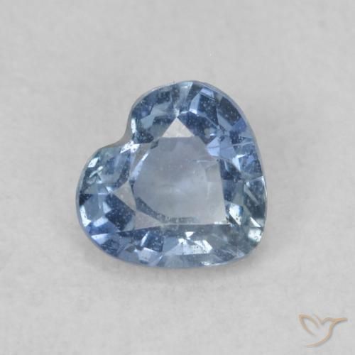 Saphir Bleu naturelle Cœur, 0.41 ct, VS