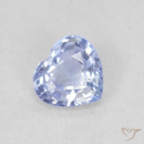 0.28ct Naturel Bleu violacé léger Saphir, Cœur, VS