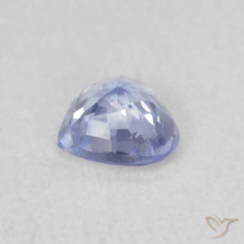 Saphir Bleu violacé léger naturelle Cœur, 0.28 ct, VS