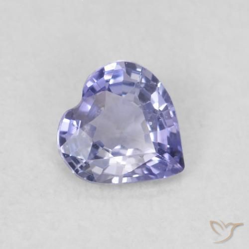 Saphir Bleu clair naturelle Cœur, 0.30 ct, VS