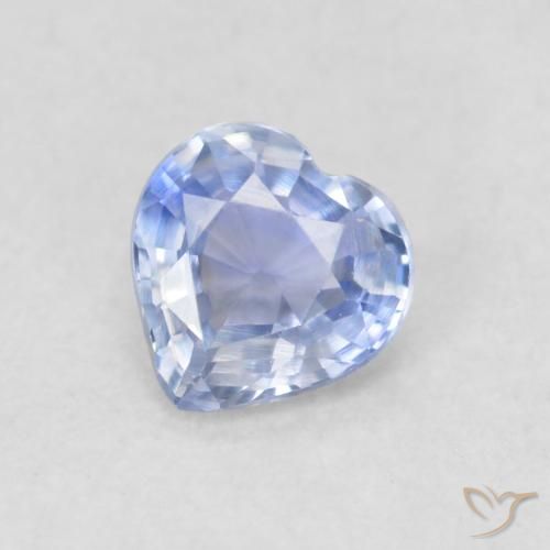 0.34ct Naturel Bleu bébé Saphir, Cœur, VVS-VS