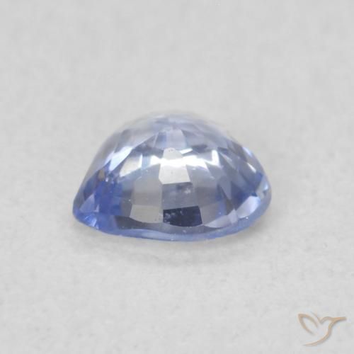 Saphir Bleu pastel naturelle Cœur, 0.38 ct, VVS-VS