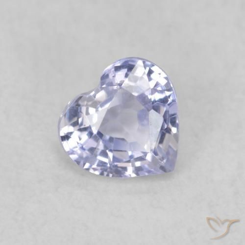 Saphir Bleu clair naturelle Cœur, 0.36 ct, VVS-VS
