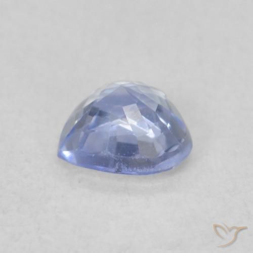 Saphir Bleu pastel naturelle Cœur, 0.37 ct, VVS-VS