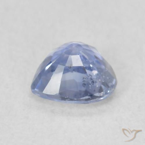 Saphir Bleu clair naturelle Cœur, 0.50 ct, VS