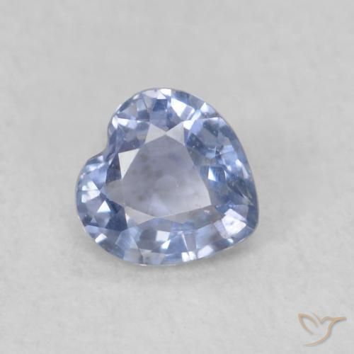 Saphir Bleu violet clair naturelle Cœur, 0.34 ct, VS