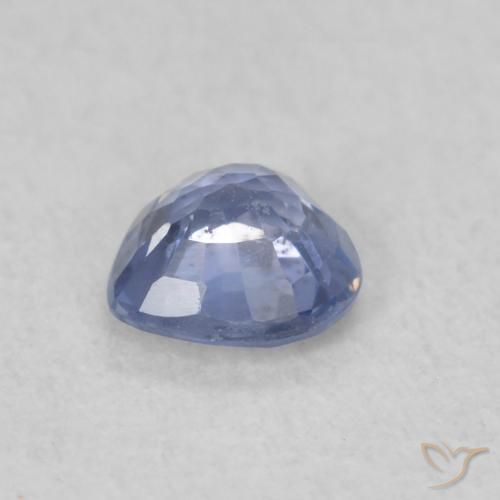 Saphir Bleu violet clair naturelle Cœur, 0.34 ct, VS