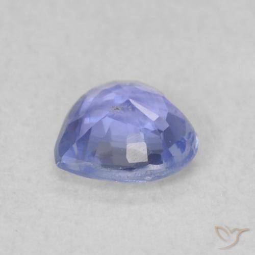 Saphir Violet Bleu naturelle Cœur, 0.37 ct, VS
