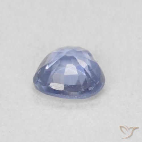Saphir Bleu pastel naturelle Cœur, 0.31 ct, VS