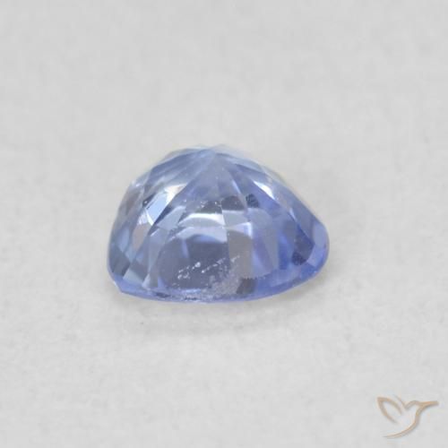 Saphir Bleu pastel naturelle Cœur, 0.34 ct, VS