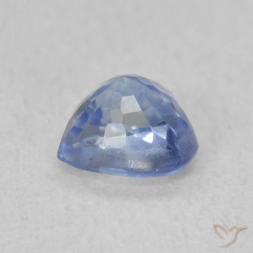 Saphir Bleu pastel naturelle Cœur, 0.51 ct, VS