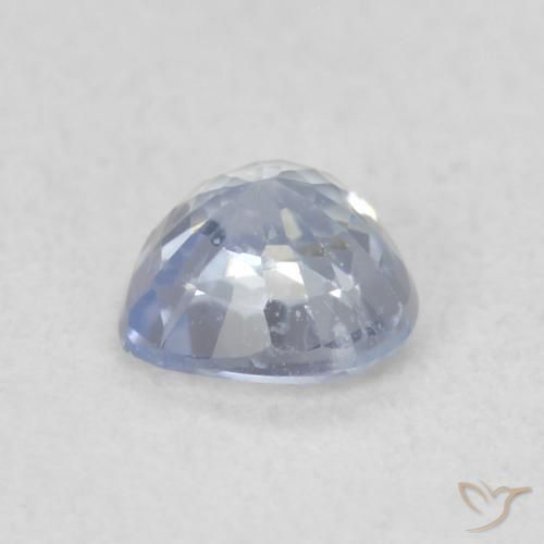 Saphir Bleu violacé léger naturelle Cœur, 0.47 ct, VS